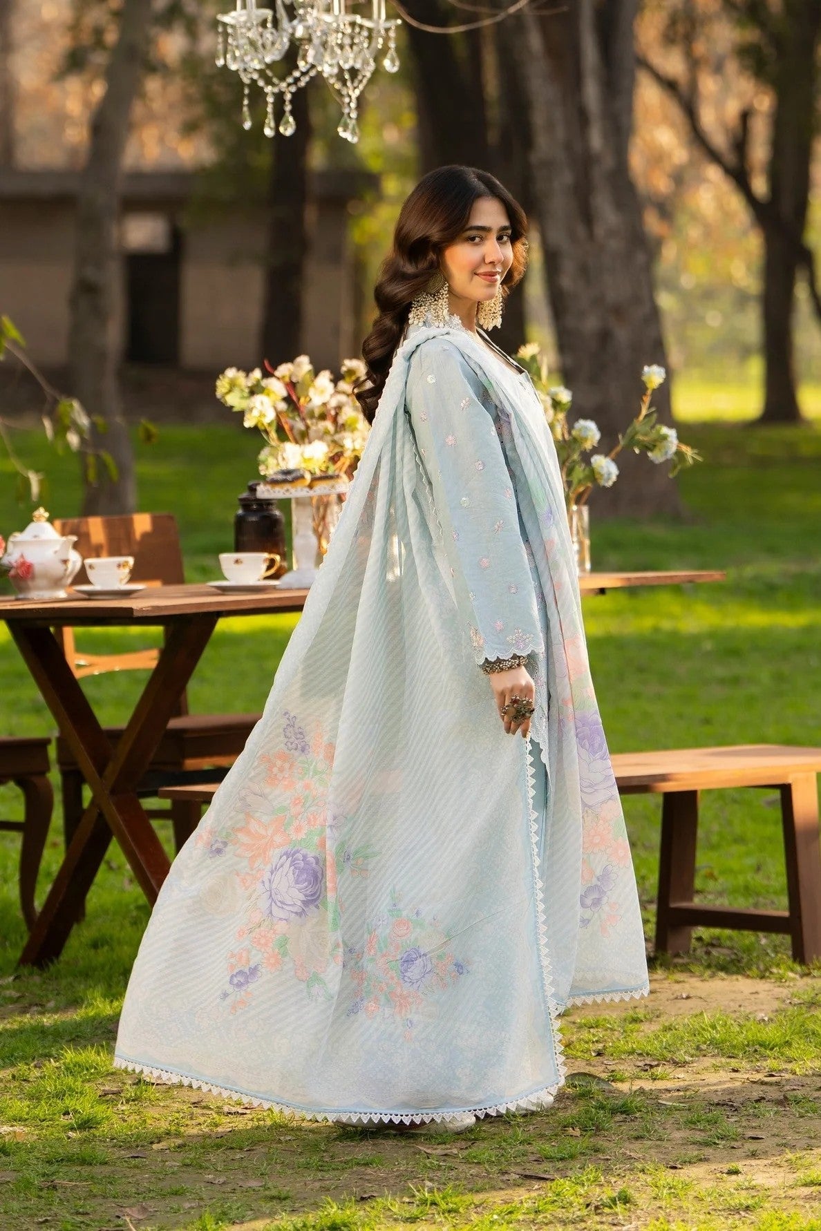 Karma Embroidered Cotton Farshi Shalwar Suit KAR158