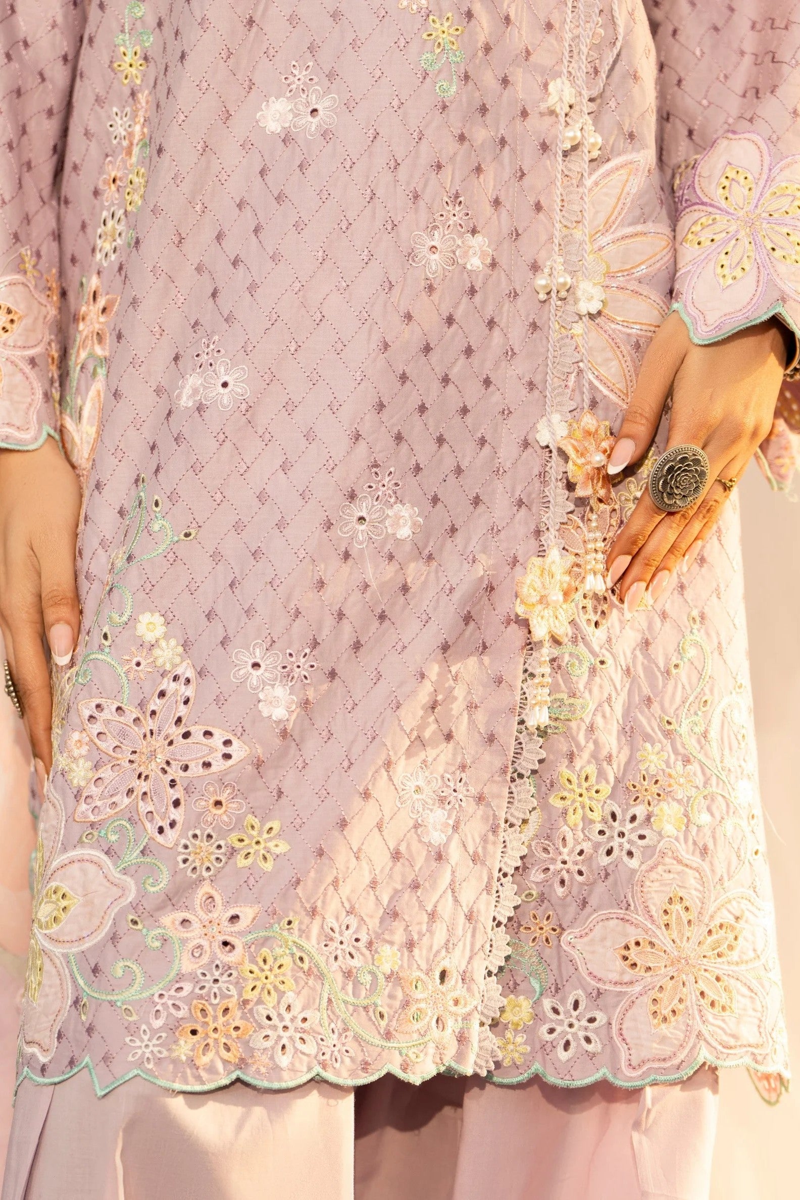 Karma Embroidered Cotton Farshi Shalwar Suit KAR161