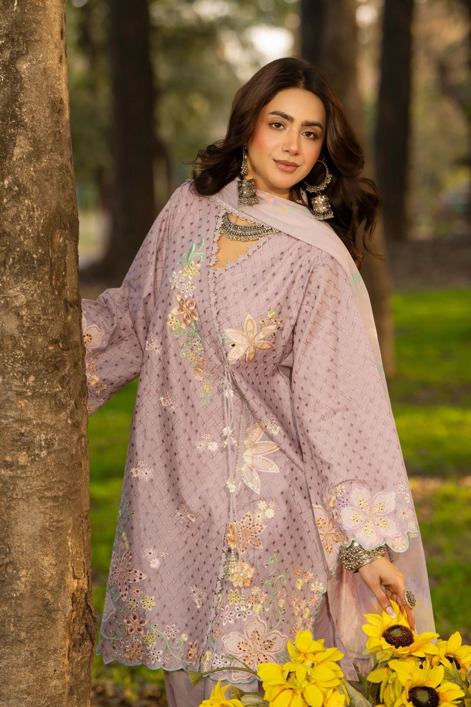 Karma Embroidered Cotton Farshi Shalwar Suit KAR161