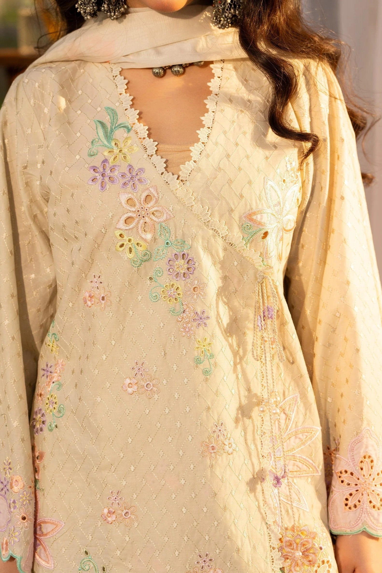 Karma Embroidered Cotton Farshi Shalwar Suit KAR160