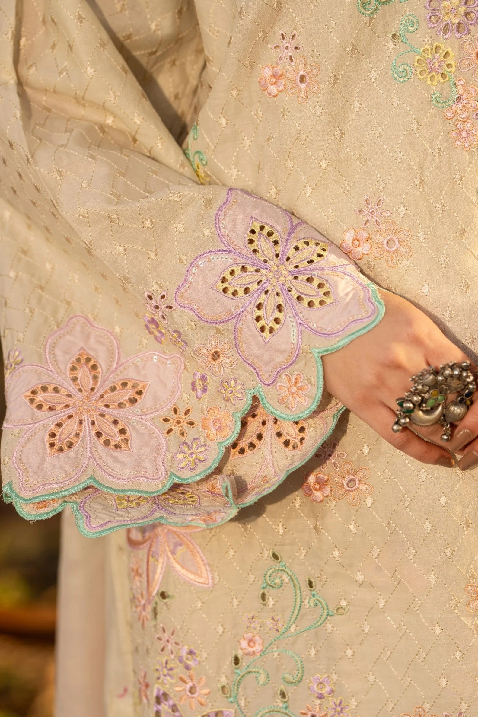 Karma Embroidered Cotton Farshi Shalwar Suit KAR160