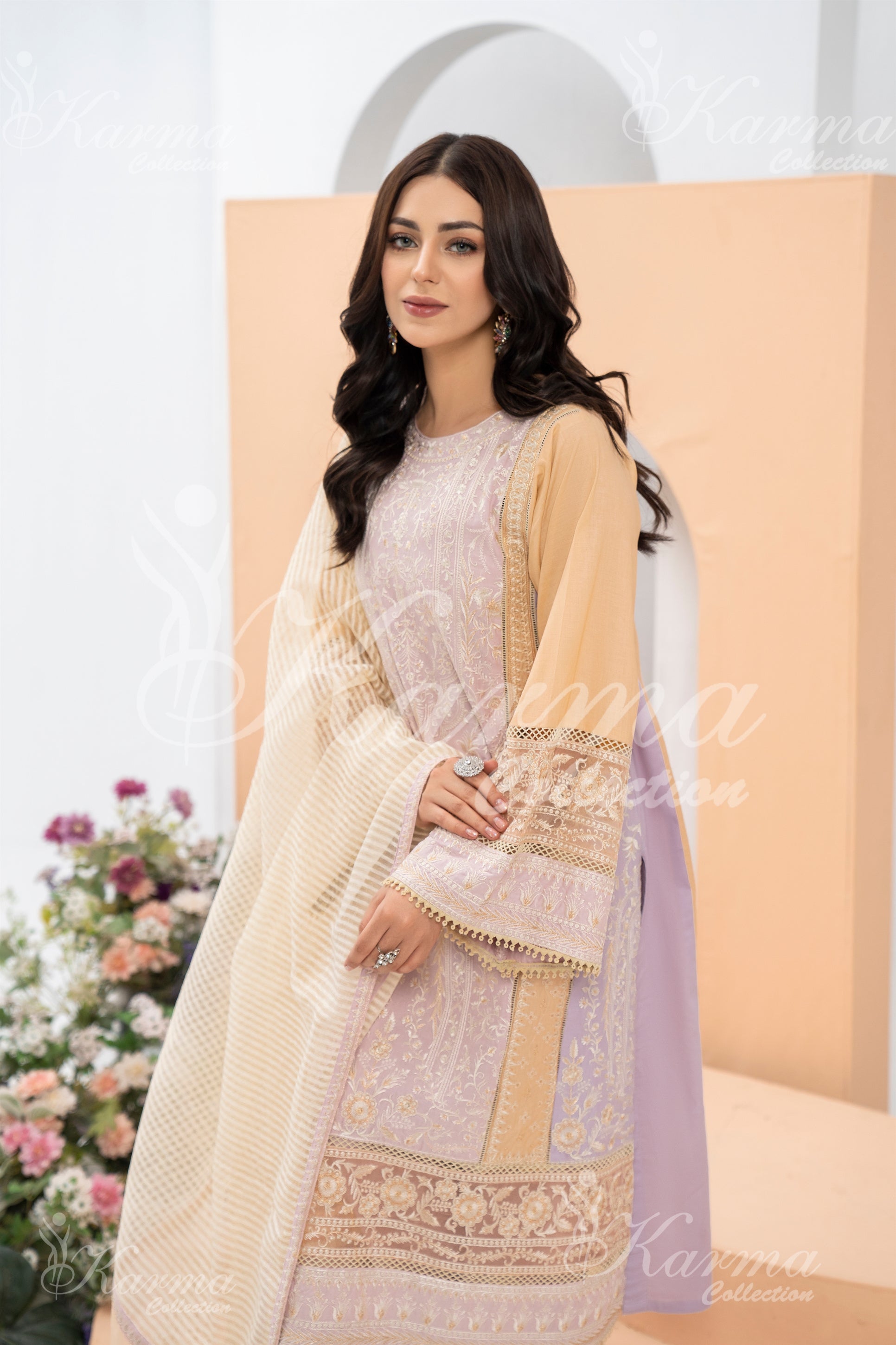 Karma Festive Embroidered Suit KAR56-Designer dhaage