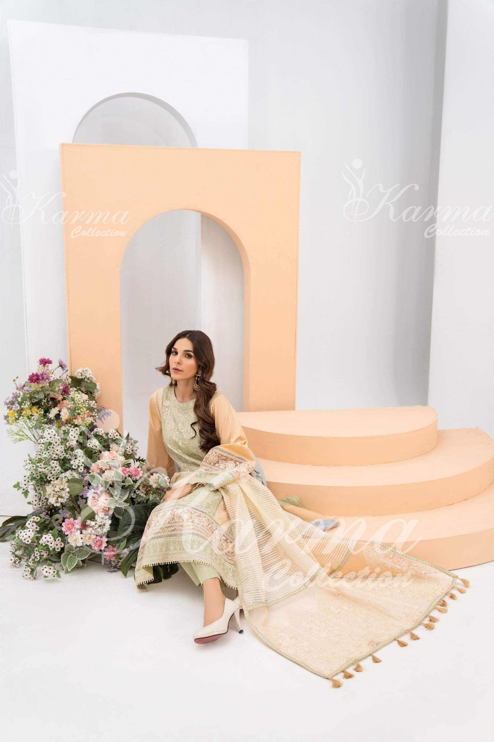 Karma Festive Embroidered Suit KAR55-Designer dhaage