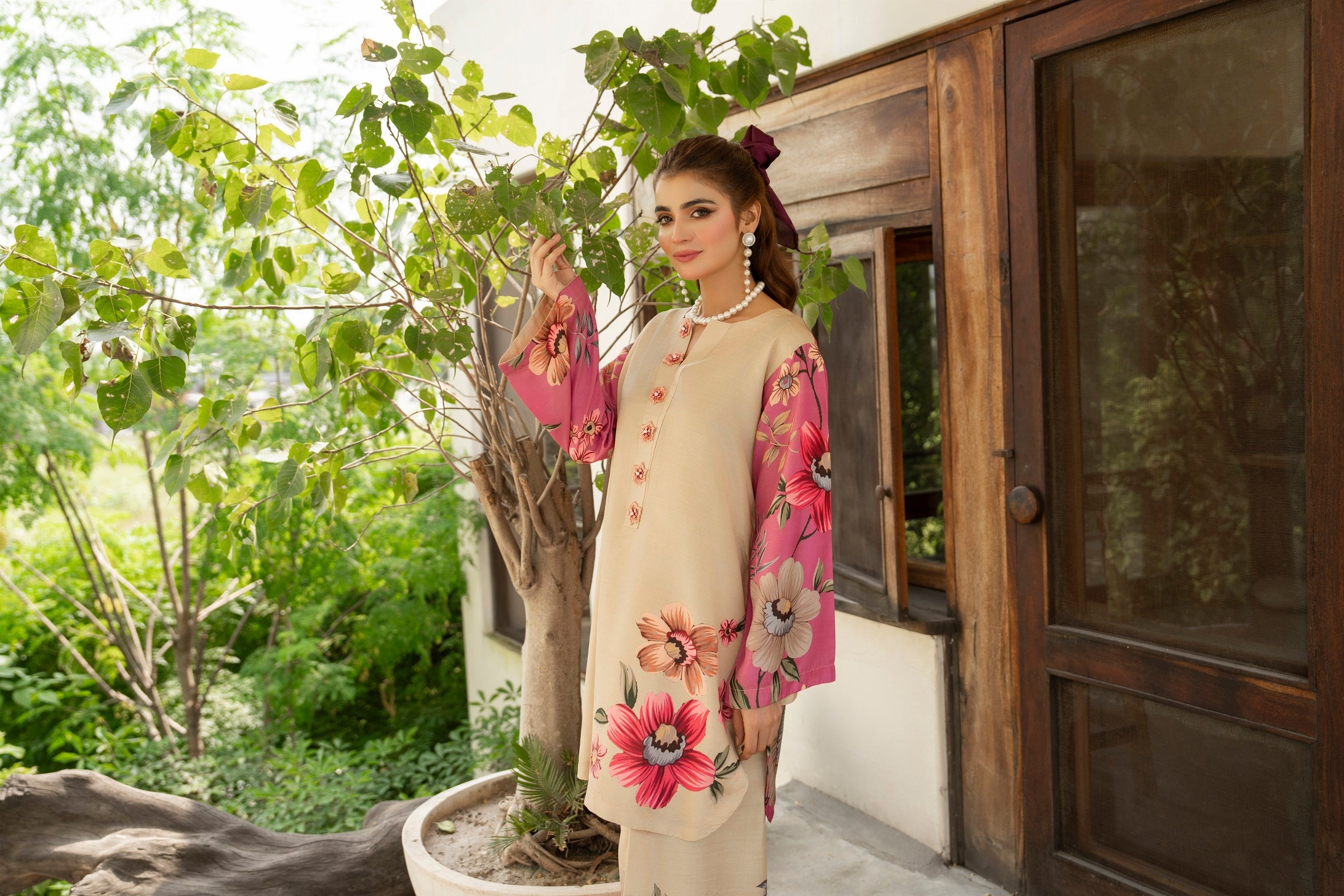 Karma Silk Co-Ord Set KAR152