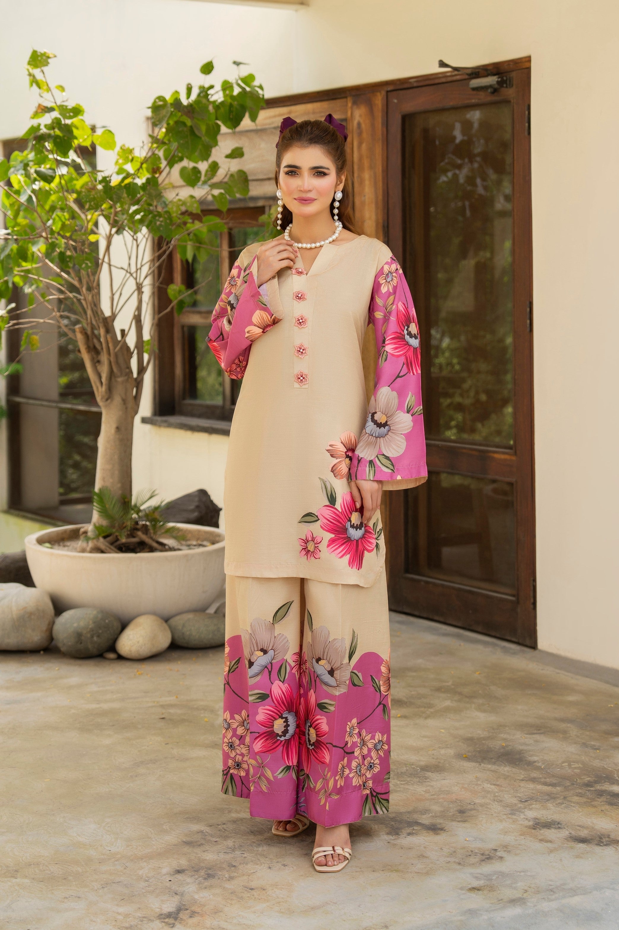 Karma Silk Co-Ord Set KAR152