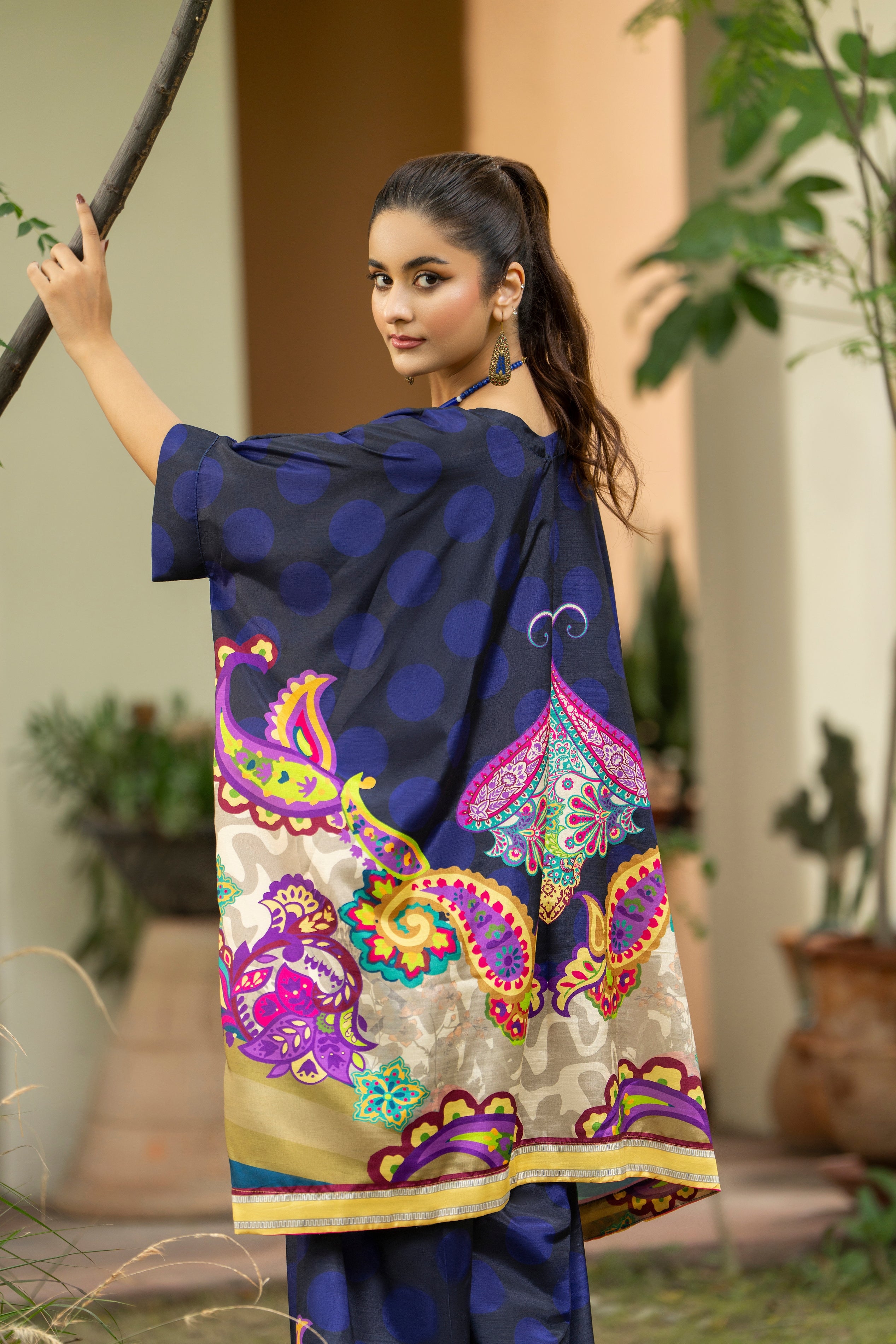 Karma Silk Co-Ord Set KAR146