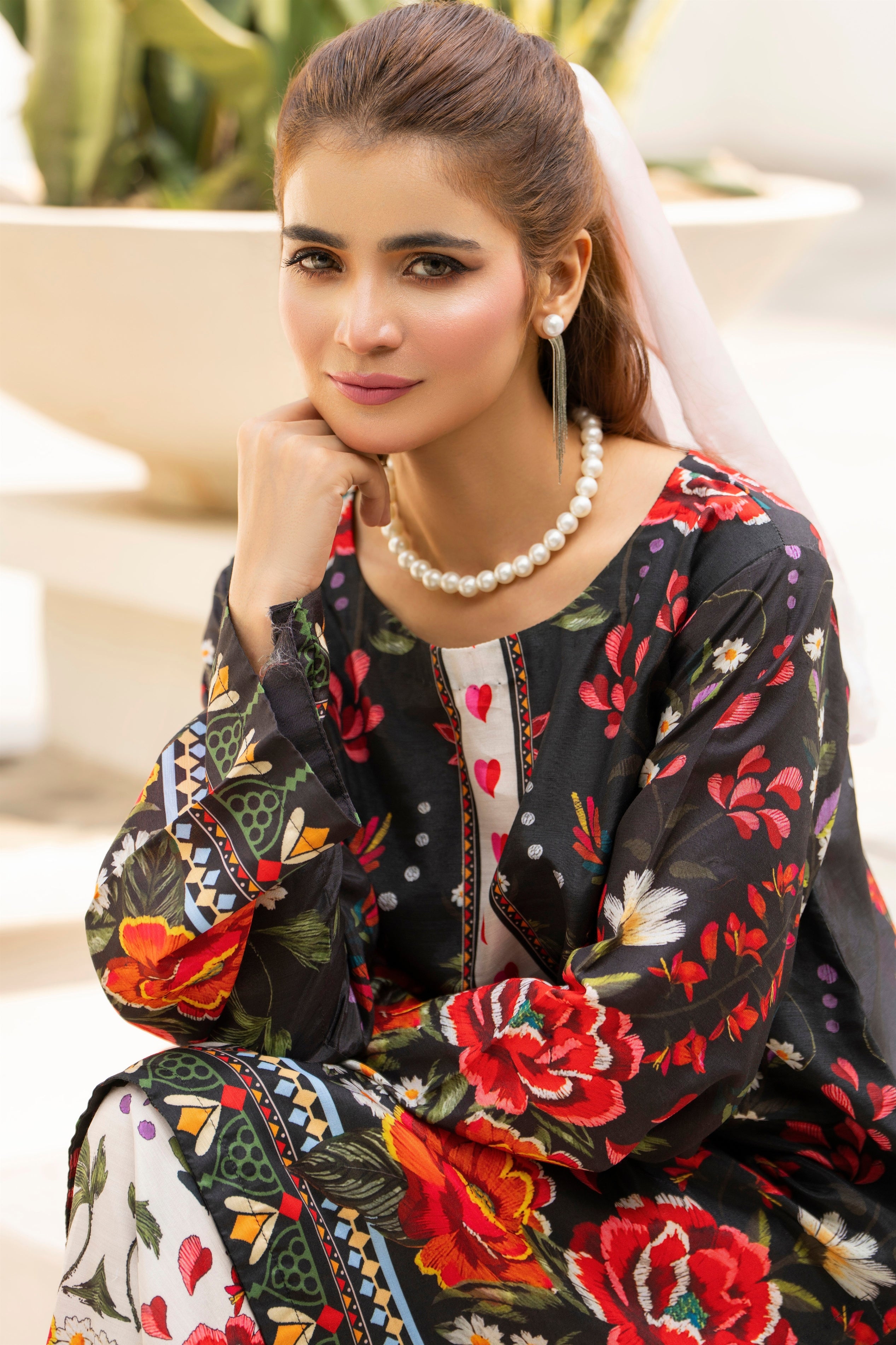 Karma Silk Co-Ord Set KAR149