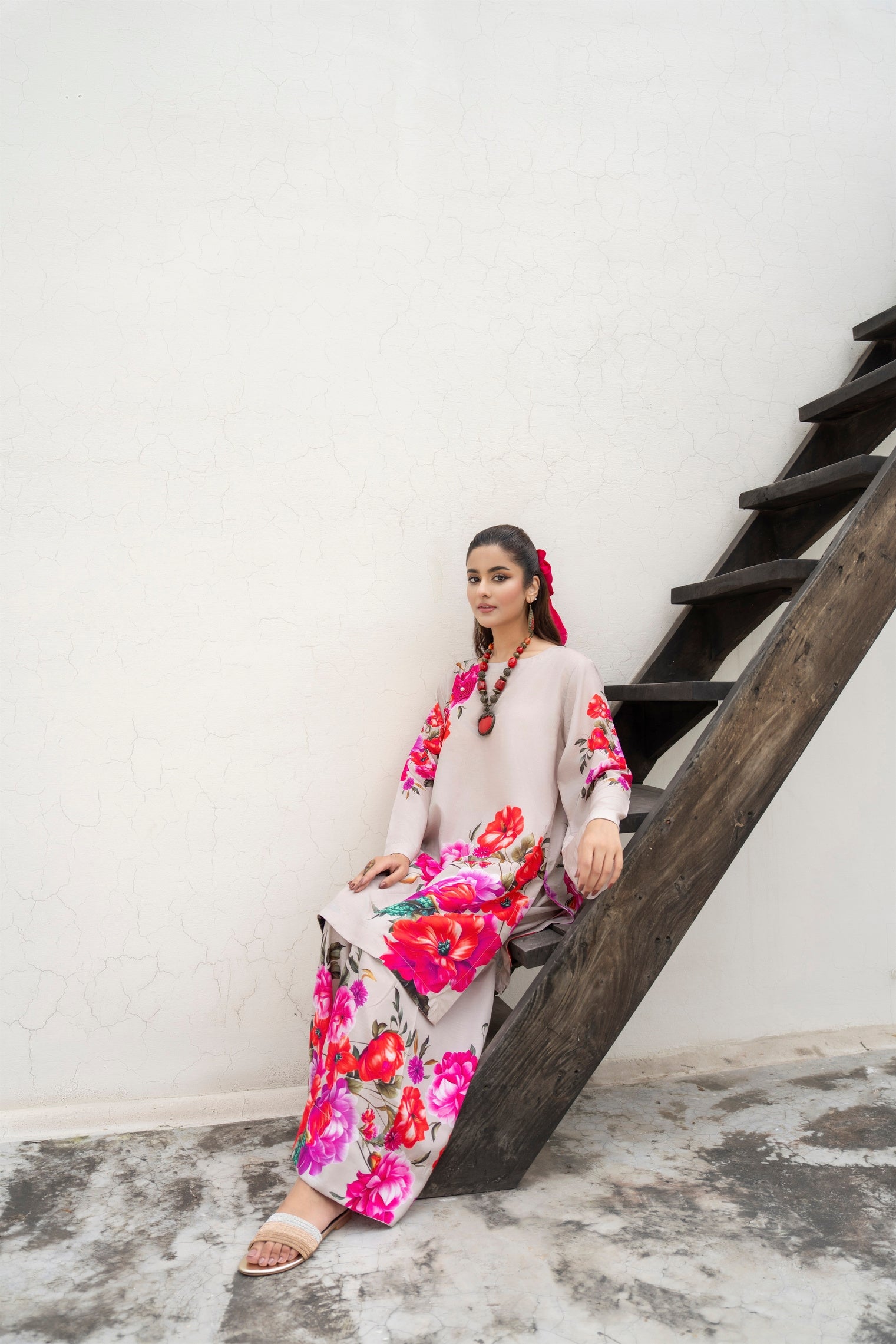 Karma Silk Co-Ord Set KAR151