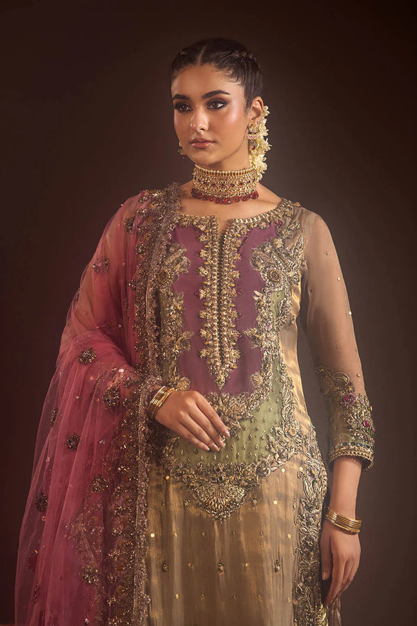 Khuda Baksh Embellished Mesuri Sharara Wedding Wear P-277 KHB06