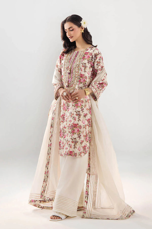 Khuda Baksh Embroidered Brochette Farshi Shalwar Suit KHB04