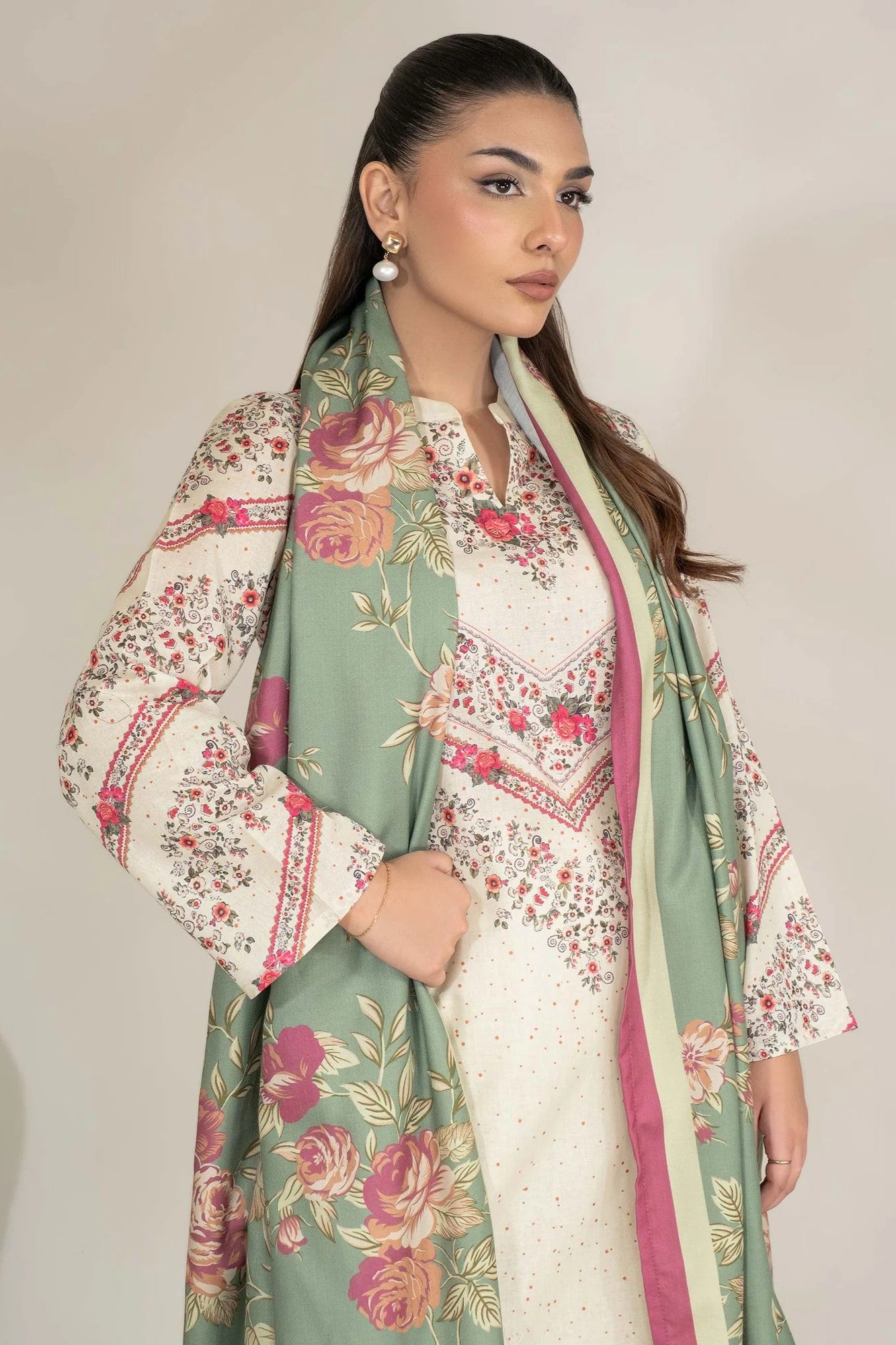 Limelight Khaddar 3 Piece Suit LIM414