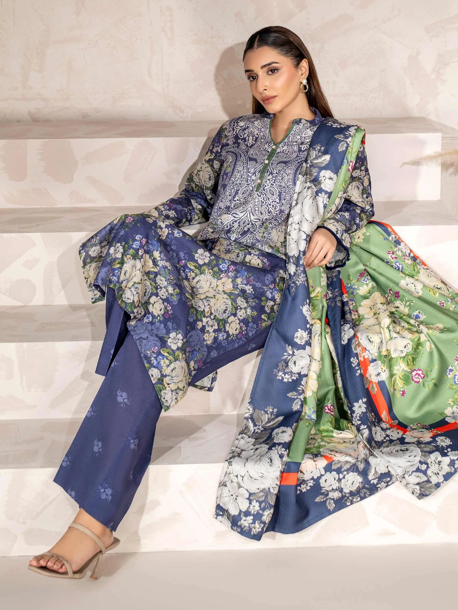 Limelight Khaddar 3 Piece Suit LIM419