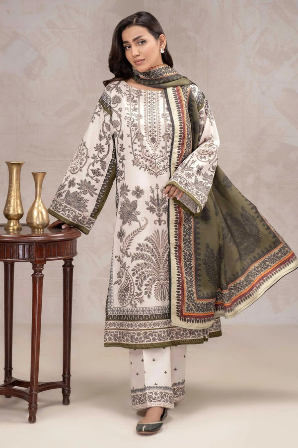 Limelight Slub Khaddar 3 Piece Suit LIM422