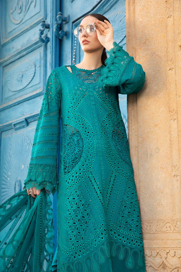Maria B Luxury Lawn 3 Piece Suit 48" Length MAR187