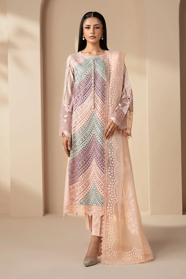 Mariab Luxury Lawn 12B 3 Piece Suit 47" Length MAR206