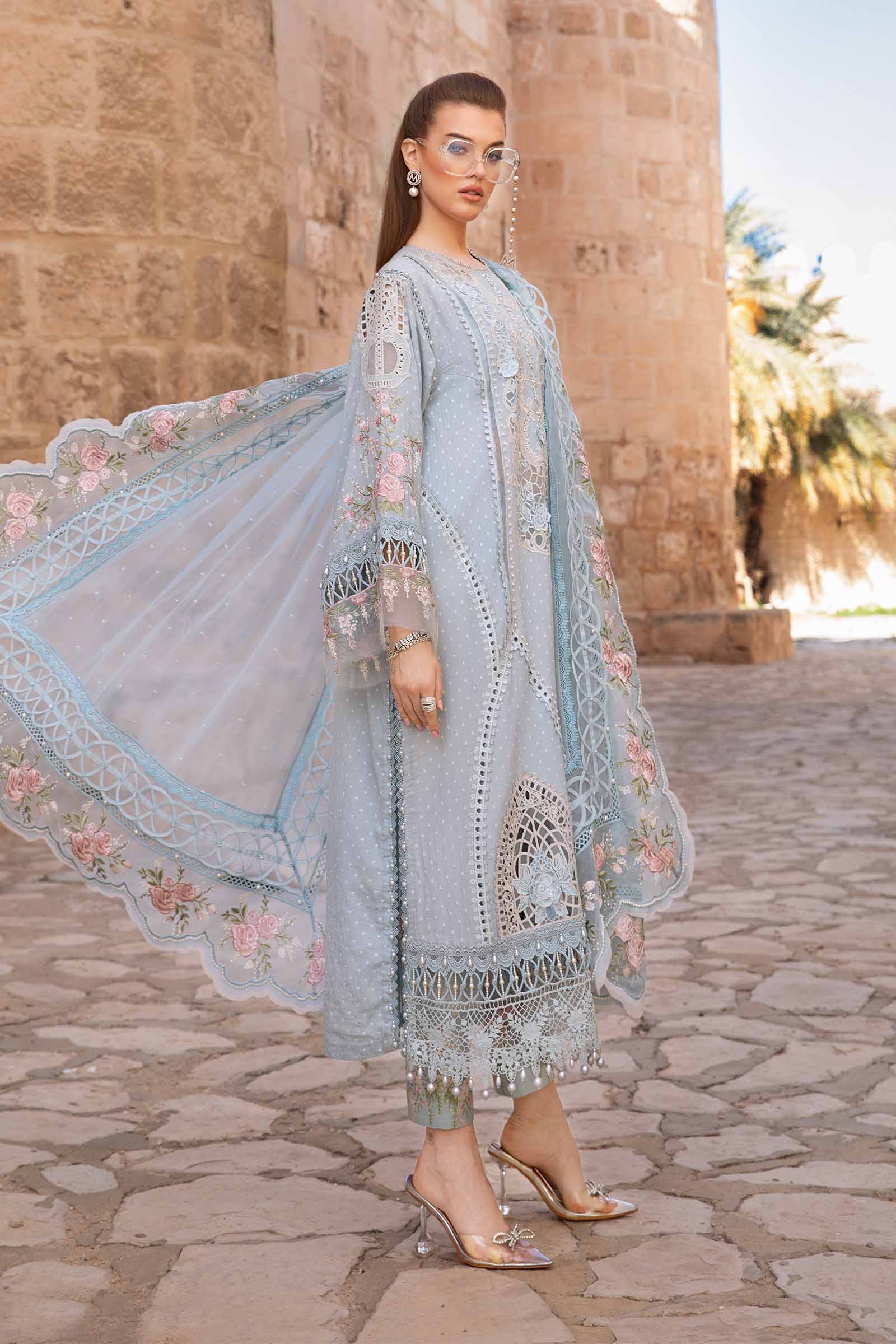 Maria B Luxury Lawn Broschia 3 Piece Suit 48