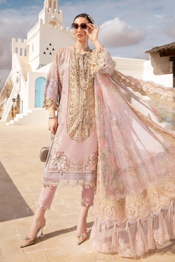 Maria B Luxury Lawn 3 Piece Suit 47" Length MAR189