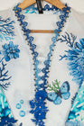 Maria B M Prints 10B Embroidered Lawn 3 Piece Suit MAR203