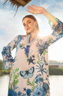 Maria B M Prints 10B Embroidered Lawn 3 Piece Suit MAR203