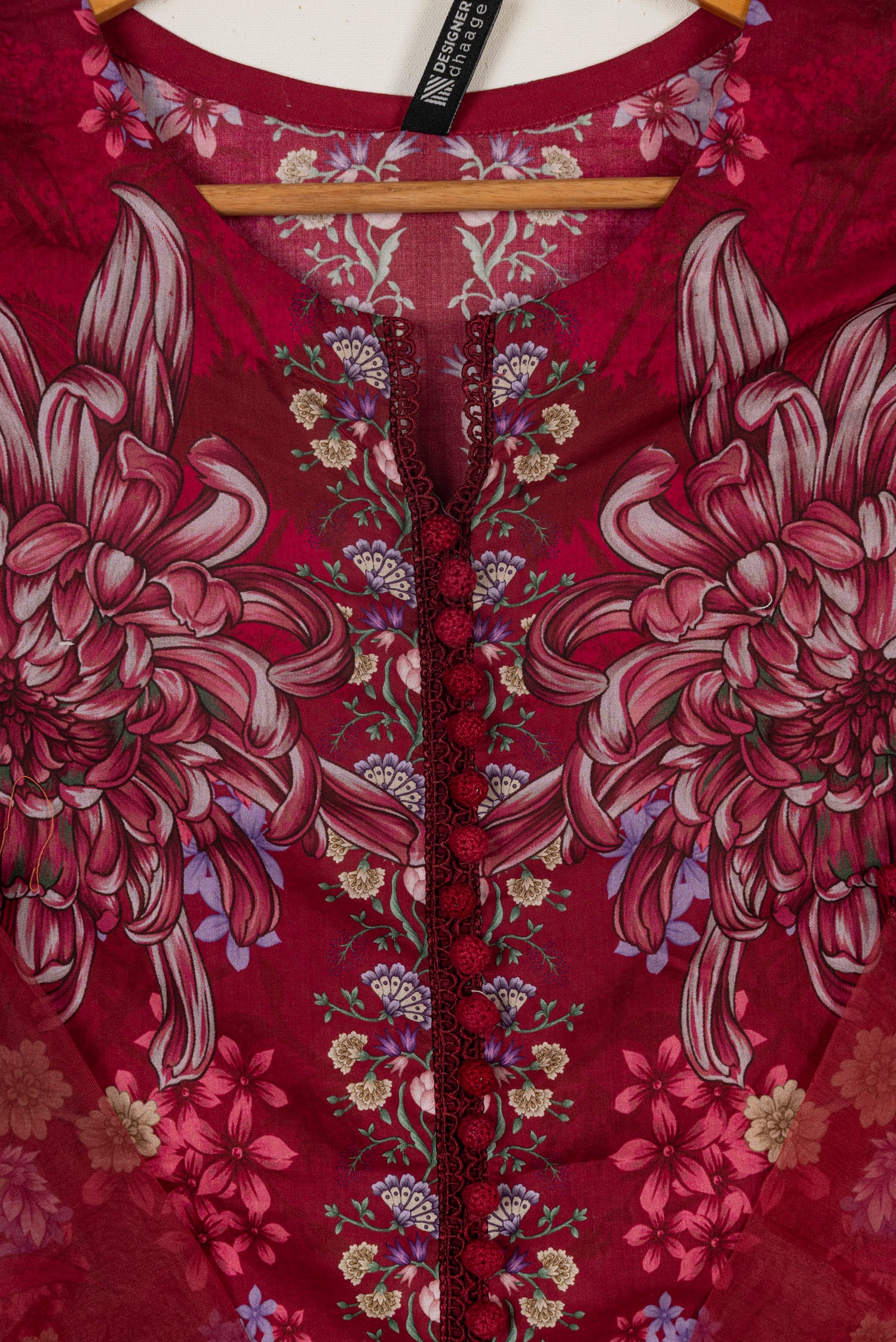 Maria B M Prints 14B Embroidered Lawn 3 Piece Suit MAR205