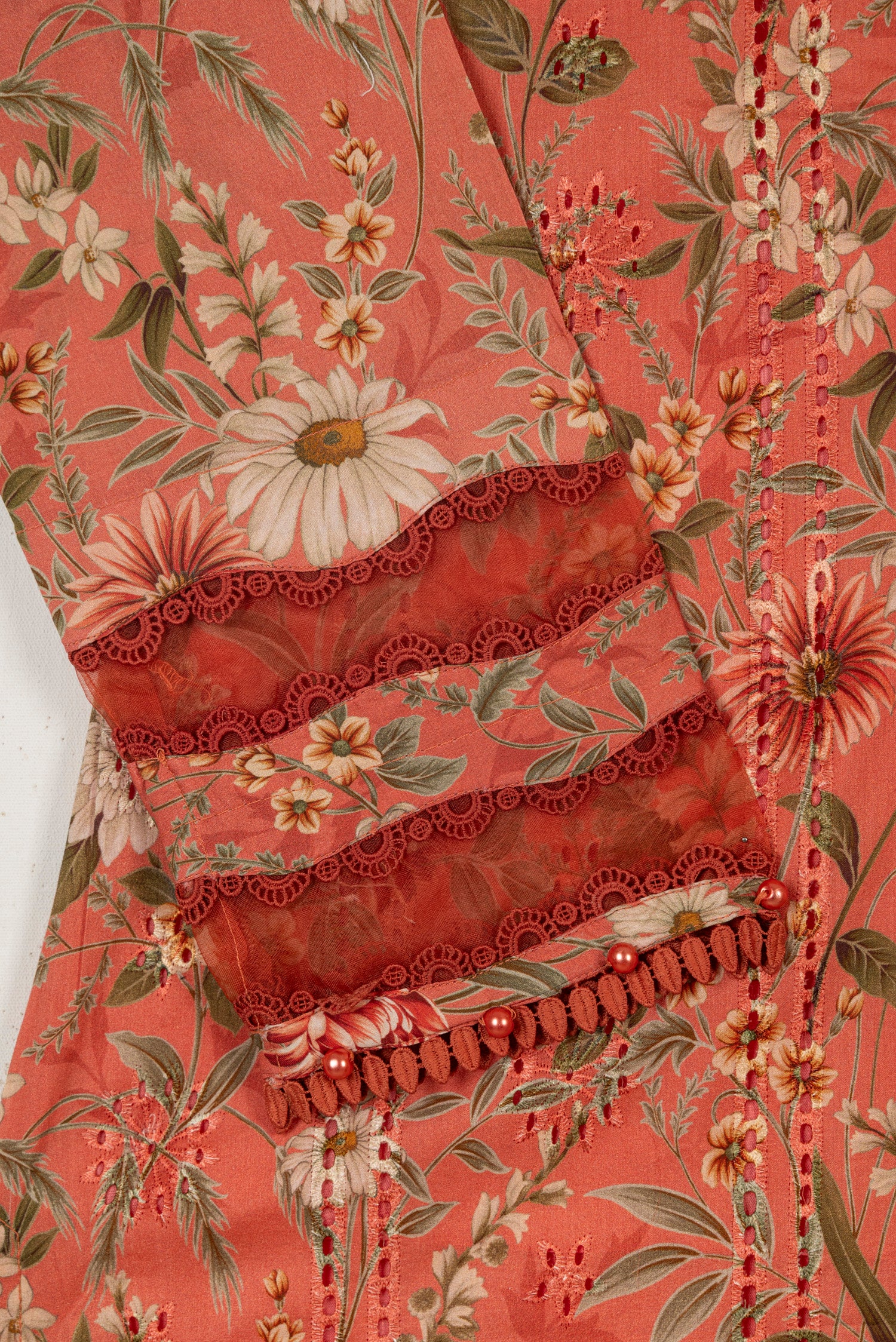 Maria B M Prints 8A Embroidered Lawn 3 Piece Suit MAR200