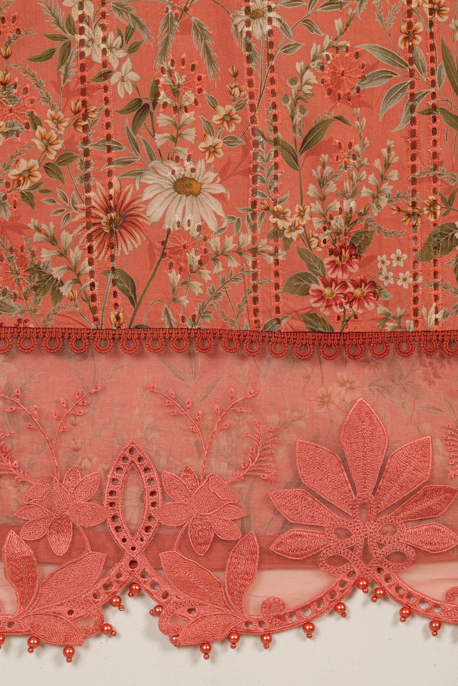 Maria B M Prints 8A Embroidered Lawn 3 Piece Suit MAR200