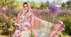 Maria B M Prints 9B Embroidered Lawn 3 Piece Suit MAR201