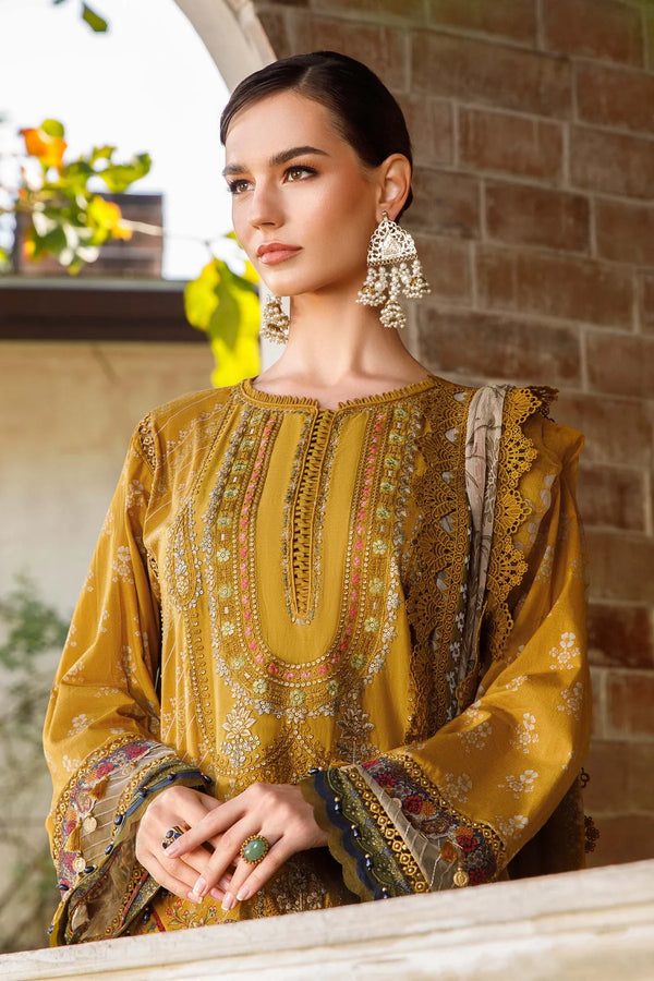 Maria B M Prints Embroidered Lawn 3 Piece Suit MAR176