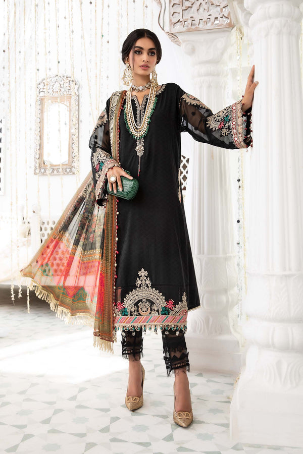 Maria B Luxury Jacquard 3 Piece Suit MAR173