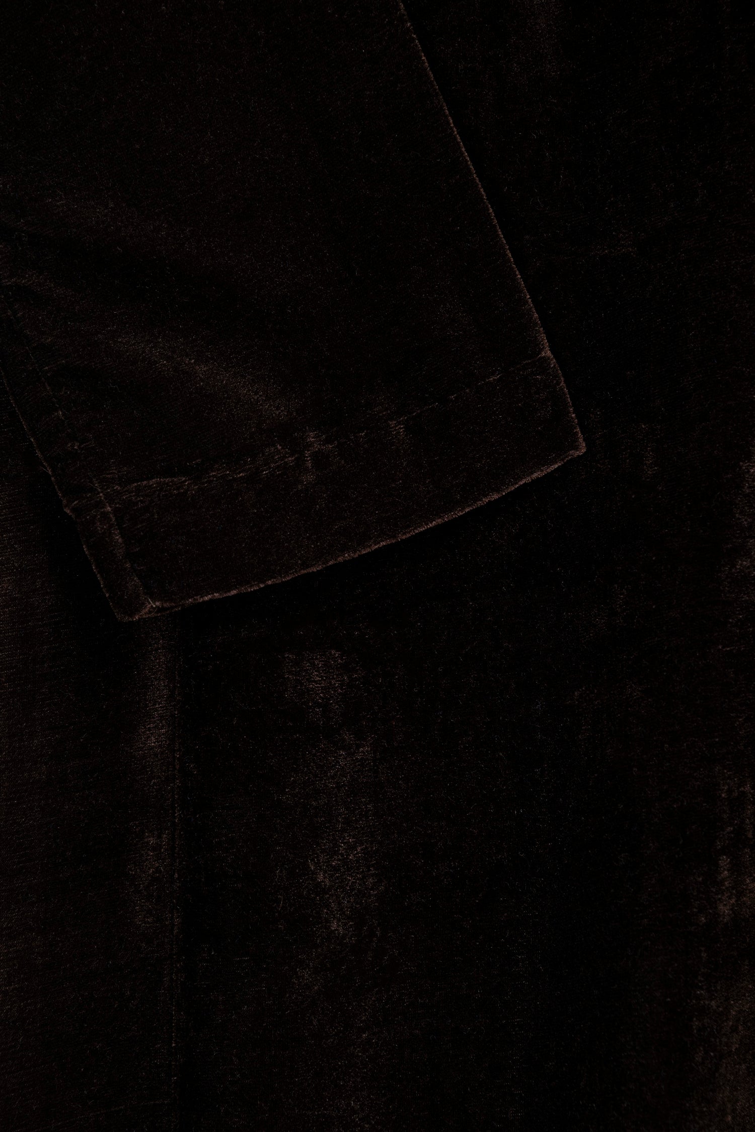 Mihrimah Velvet Dress and Trousers Brown Set MIH114