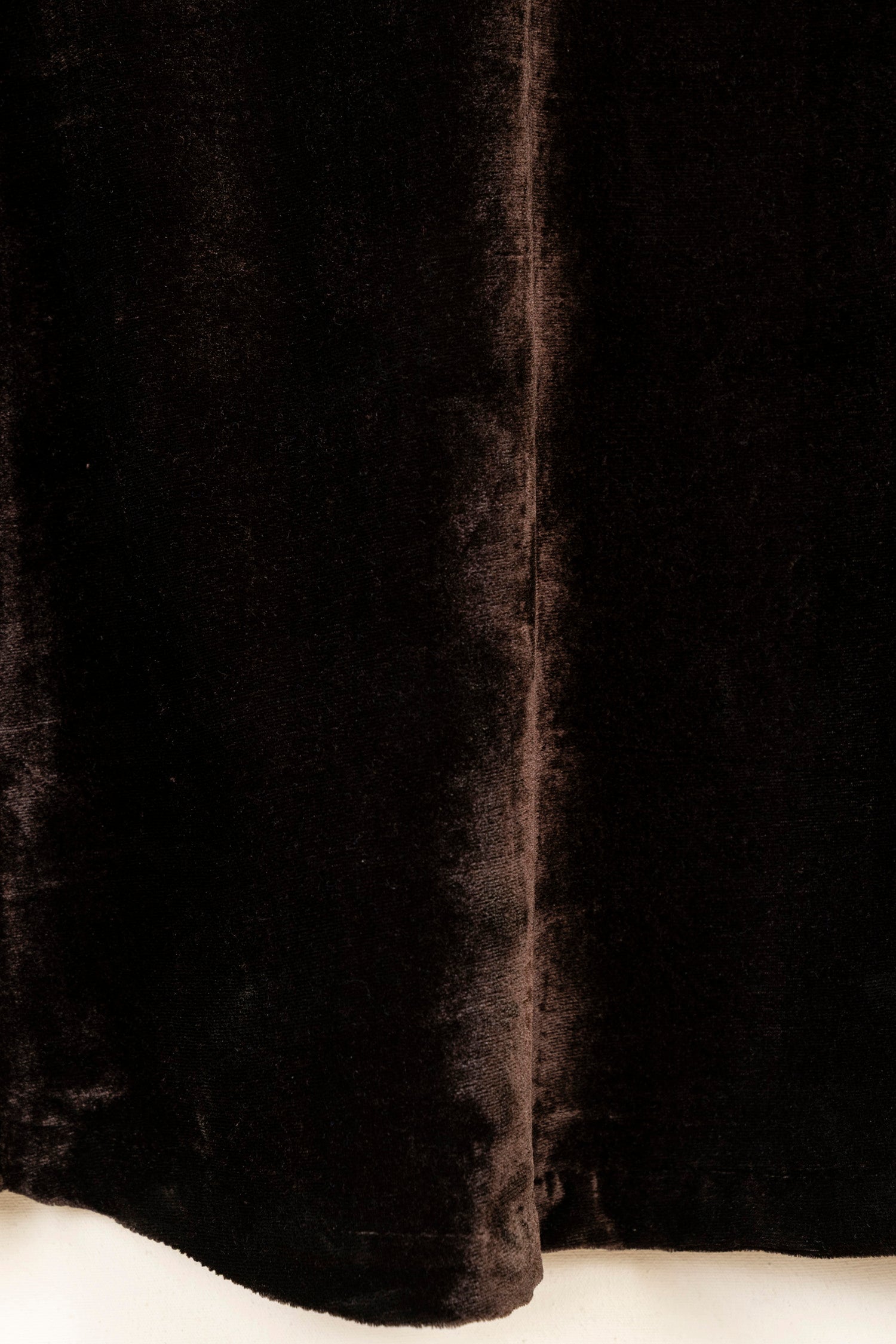 Mihrimah Velvet Dress and Trousers Brown Set MIH114