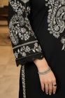 Mihrimah Embroidered Cotton Monochrome 3 Piece Suit MIH115