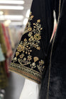 Mihrimah Embroidered Velvet Black MIH106