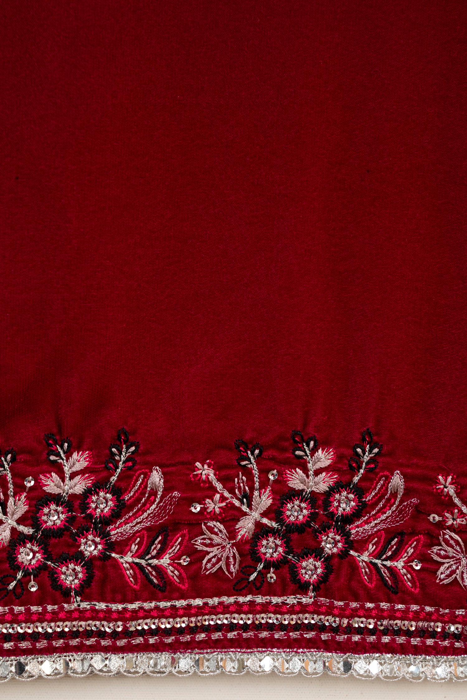 Mihrimah Embroidered Velvet 3 Piece Suit MIH107