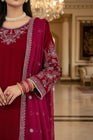 Mihrimah Embroidered Velvet 3 Piece Suit MIH107