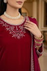 Mihrimah Embroidered Velvet 3 Piece Suit MIH107