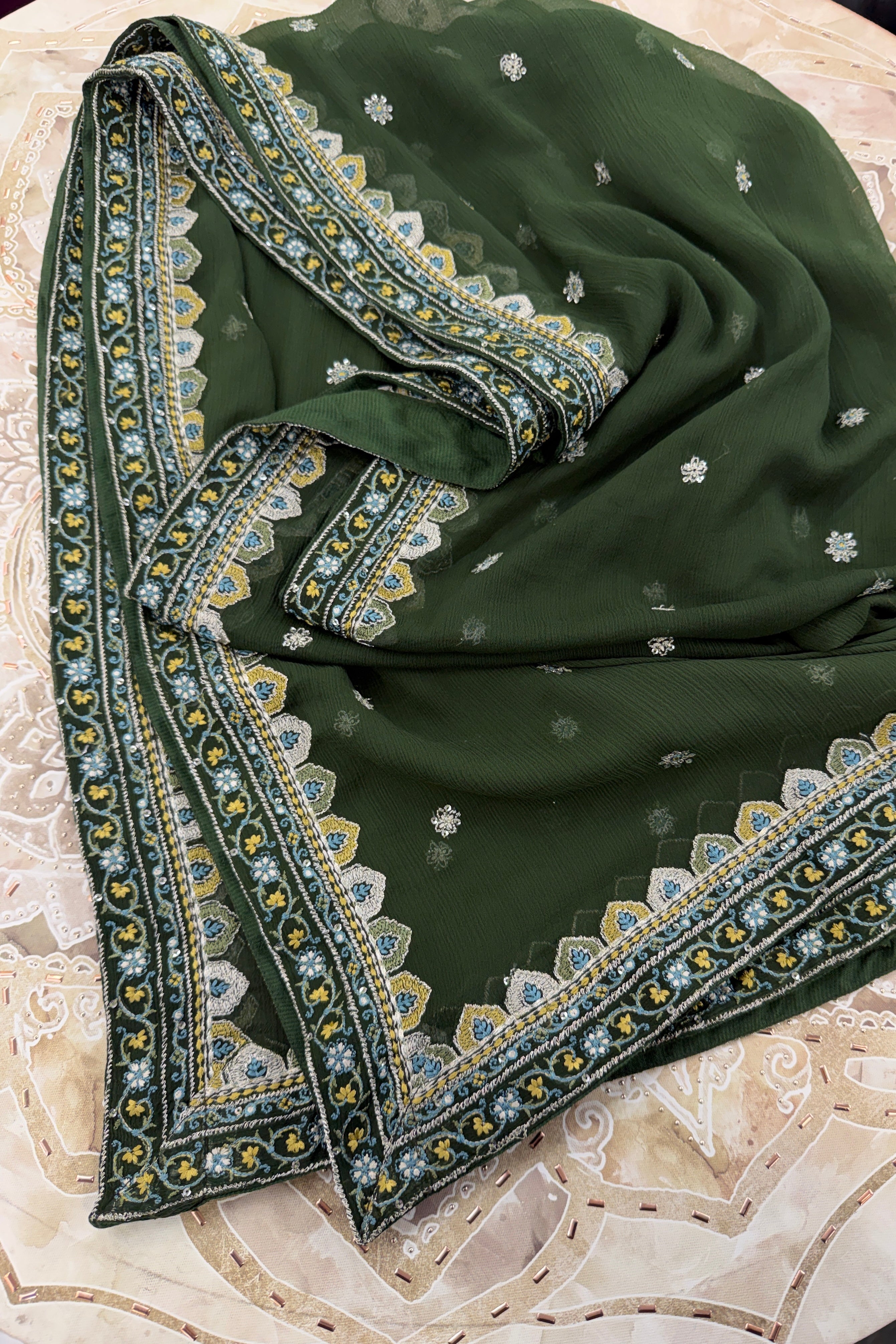 Mihrimah Embroidered Velvet 3 Piece Suit MIH101