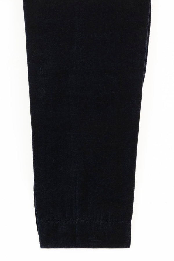 Mihrimah Velvet Dress and Trousers Navy Set MIH112