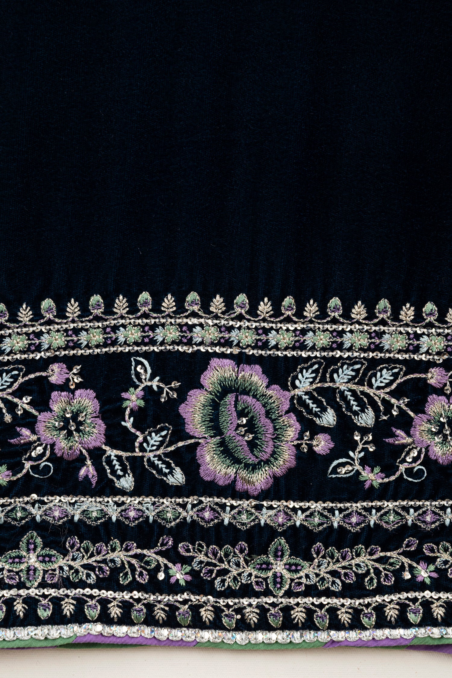 Mihrimah Embroidered Velvet 3 Piece Suit MIH102