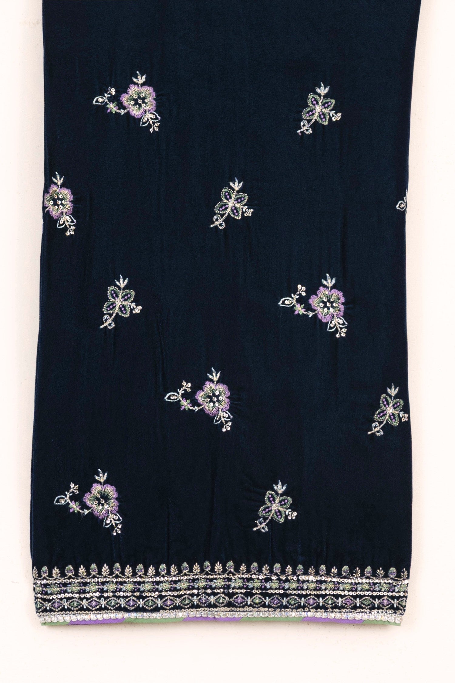 Mihrimah Embroidered Velvet 3 Piece Suit MIH102