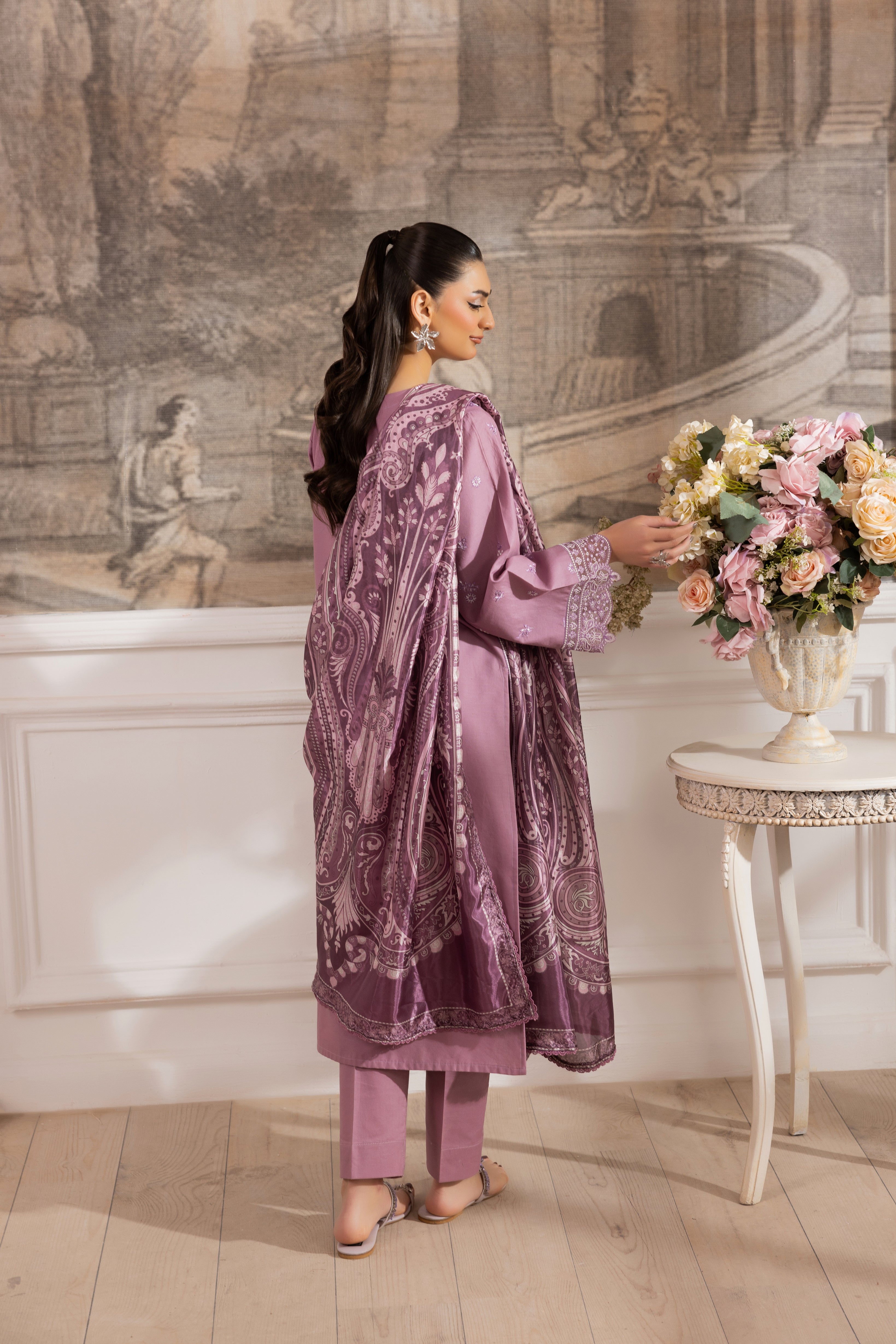 Mohagni Embroidered Cotton 3 Piece Suit MOH18