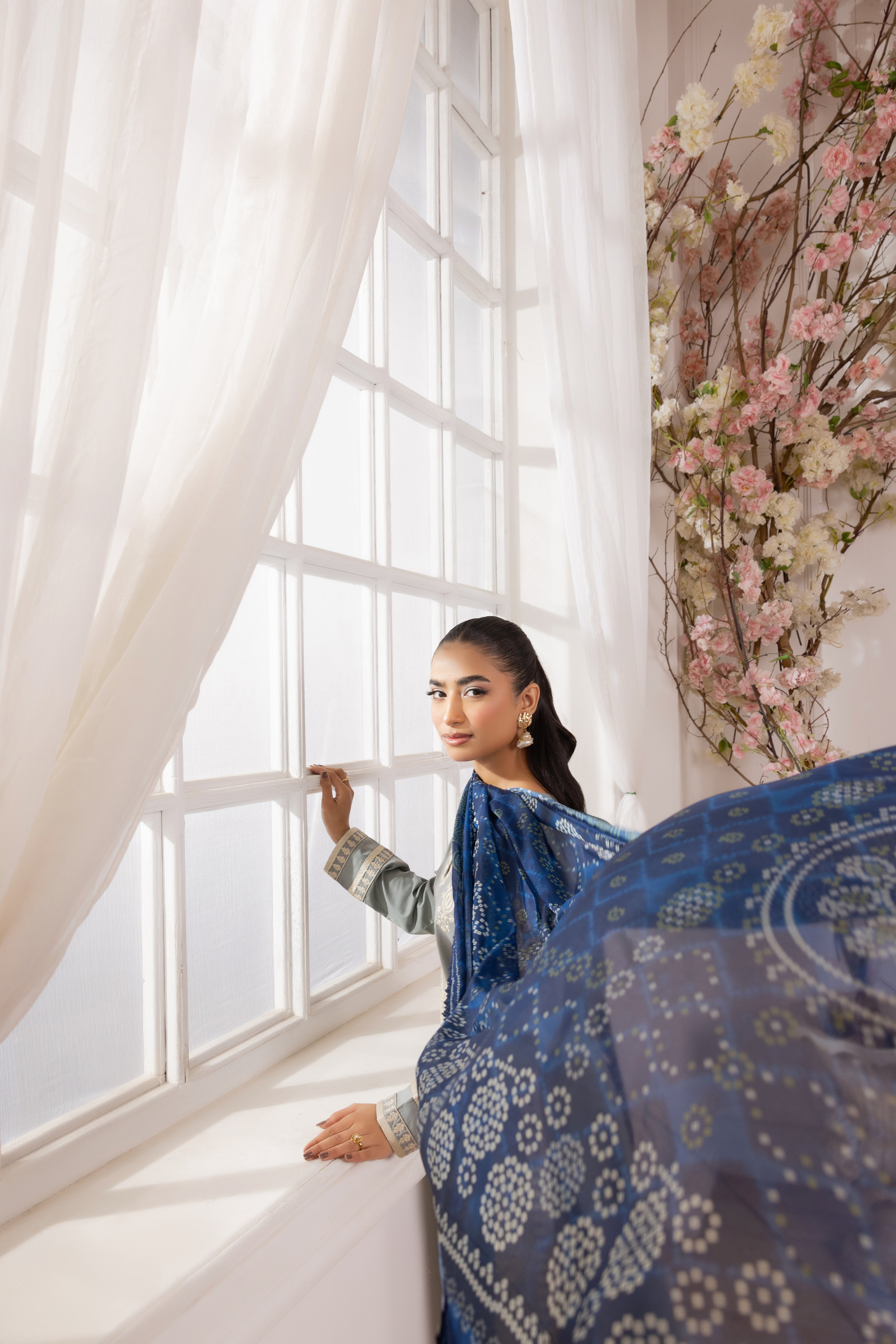 Mohagni Embroidered Cotton 3 Piece Suit MOH19