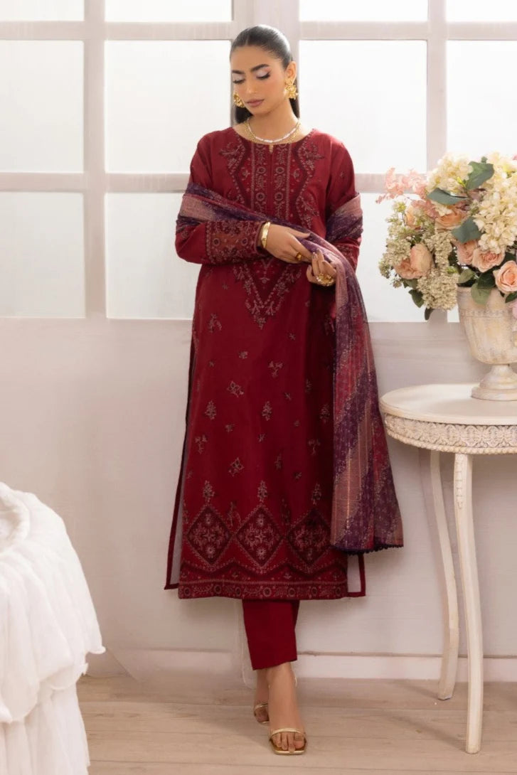 Mohagni Embroidered Cotton 3 Piece Suit MOH17