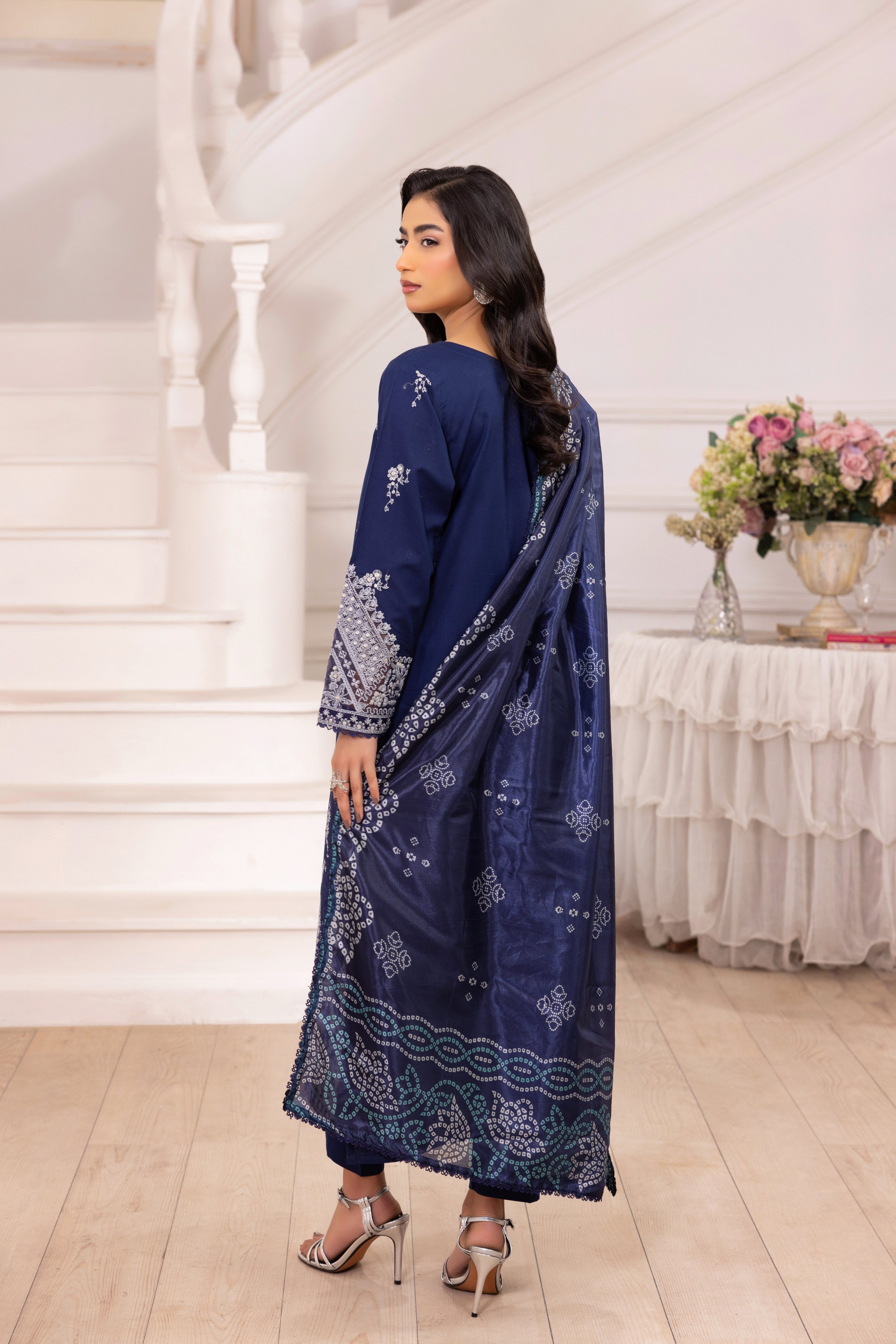 Mohagni Embroidered Cotton 3 Piece Suit MOH20