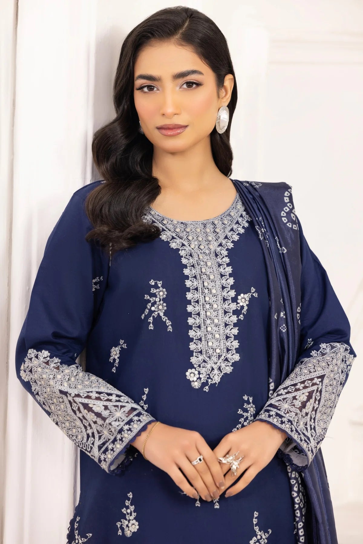 Mohagni Embroidered Cotton 3 Piece Suit MOH20