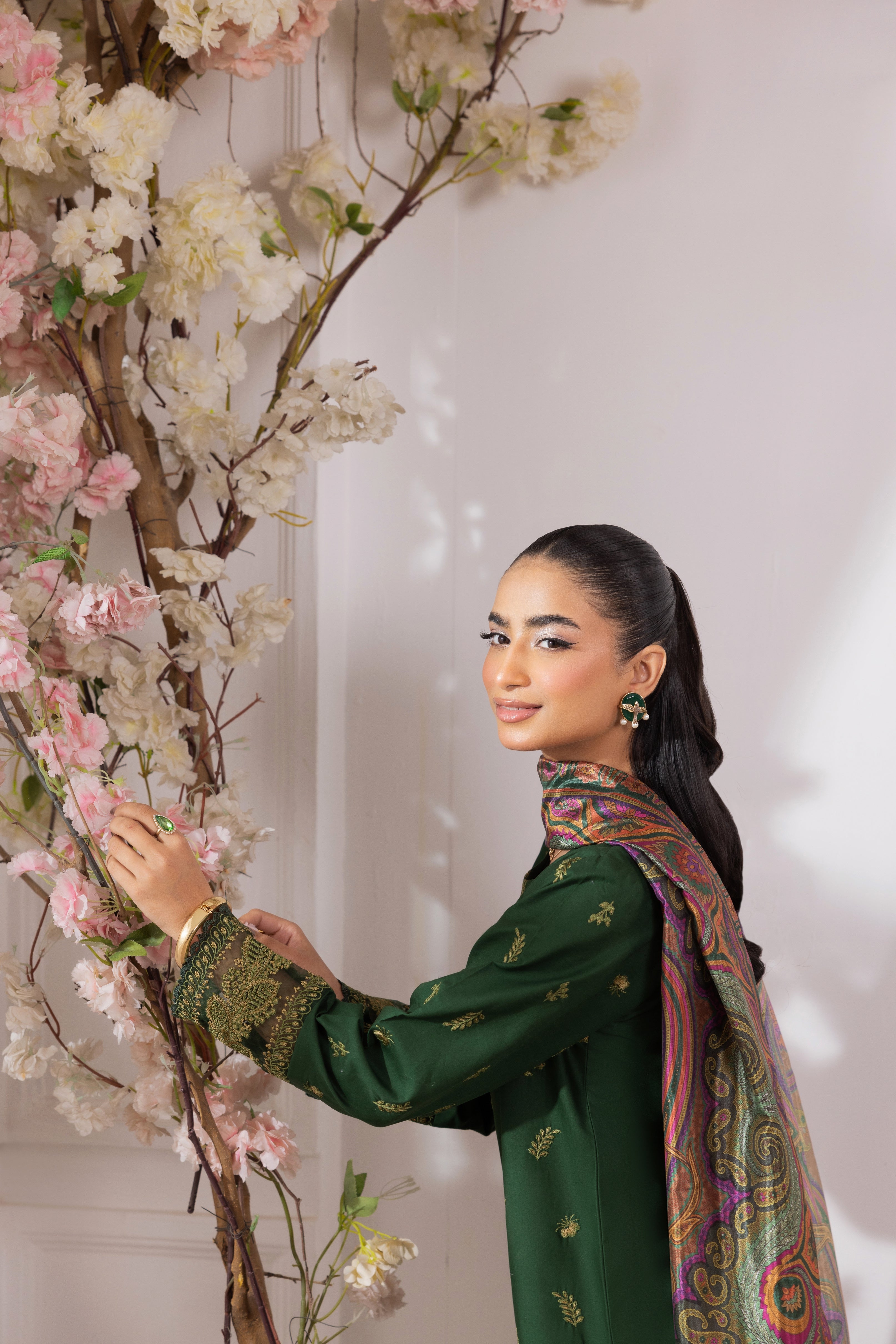 Mohagni Embroidered Cotton 3 Piece Suit MOH24