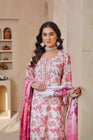 Munira Embroidered Dhanak 3 Piece Suit MUN726