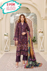 Munira Embroidered Dhanak 3 Piece Suit MUN709