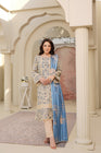 Munira Embroidered Dhanak 3 Piece Suit MUN713