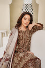 Munira Embroidered Dhanak 3 Piece Suit MUN715